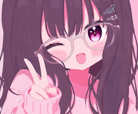 可愛いアイコン描きます あなたのSNSのアイコン可愛らしくしませんか？ イメージ2