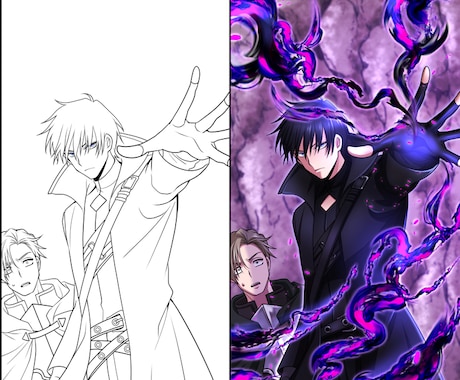イラストの着色・カラーリングします 線画持ち込みOK！アニメ塗り・厚塗り対応 イメージ1
