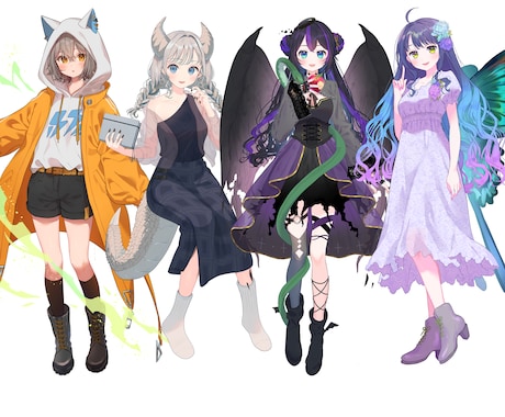 イラストや立ち絵を作成します 美少女から等身高め男子まで！丁寧なヒアリングで作成 イメージ2