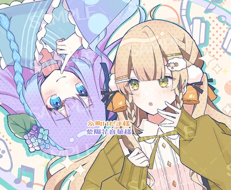 シンプルな一枚絵制作します お急ぎ納品対応可/アイコンやサムネイルにも◎ イメージ2