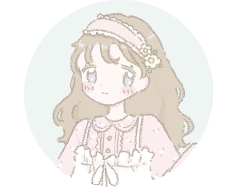 ふわっと可愛いsns用アイコンお描きします 淡い色合いで優しい印象を与えます イメージ2