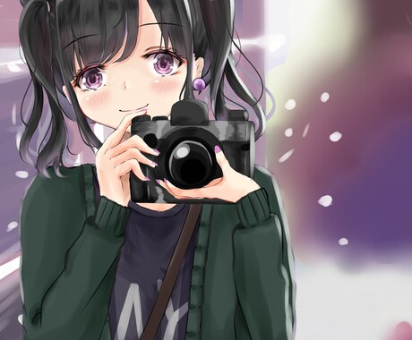 女の子のイラストを描きます SNS、サムネイル等用に　二次創作対応 イメージ1