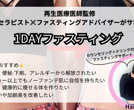 1dayファスティングのサポートをします イメージ1