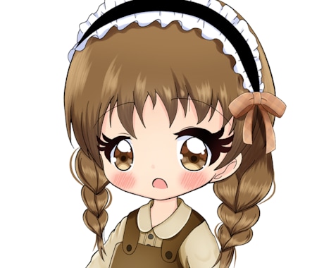レトロ可愛い女の子のアイコン描きますます レトロでガーリーな雰囲気が好きな方にぴったりのアイコン イメージ1