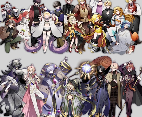 ゲーム・TRPG立ち絵イラスト作成ます TRPGやゲームで使えるキャラクター立ち絵の制作をいたします イメージ2