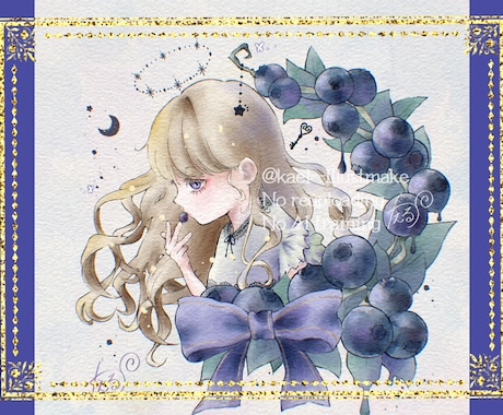 綺麗で可愛いアイコンやイラスト作成します お好きな果物や花と組み合わせた、あなただけのアイコンを★ イメージ2