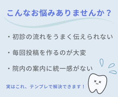 歯科医院向け初診案内テンプレ販売します 初診案内を分かりやすく伝えるテンプレ イメージ2