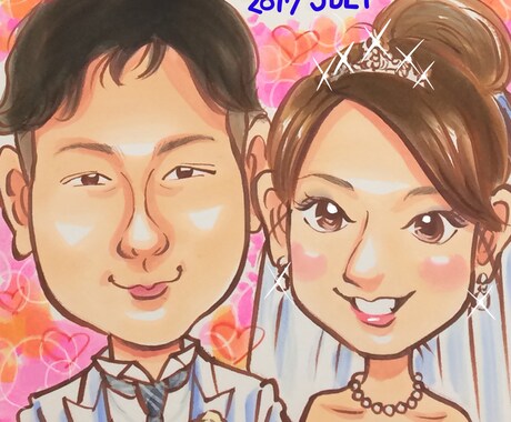 ウエルカムボードお描きします 結婚式に可愛いイラストを飾ってゲストを迎え入れましょう！ イメージ2