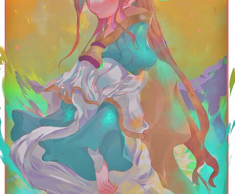 鮮やかで美しい★1枚絵描かせていただきます 要望に沿って様々な用途の絵をお作りします イメージ2