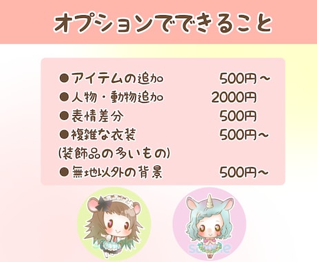 小さいけれど印象はバッチリ！なイラスト描きます 10名様限定価格！幅広く使えるサイズ感とテイスト！ イメージ2