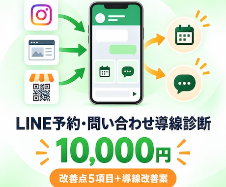 LINEの予約・問い合わせ導線を診断します イメージ1