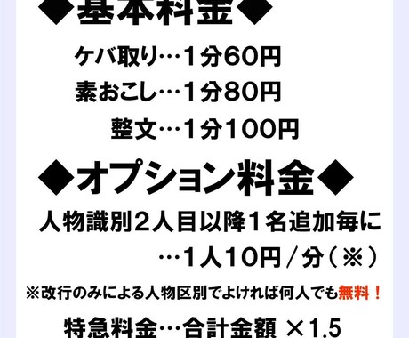 即日可！1分６０円～動画や音声の文字起こし承ります 即日対応◎｜複数案件の対応◎｜アフターフォローあり｜今すぐ イメージ2