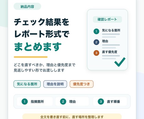 AIで作った文章を公開前に確認します AIっぽさや読みにくさを見直します イメージ2