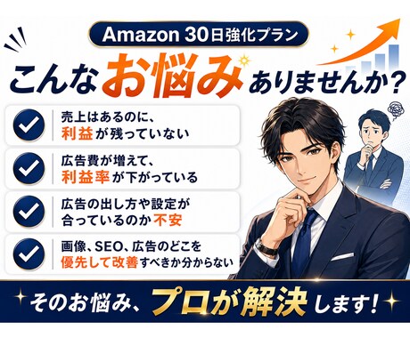 Amazon利益改善を1商品まるごとサポートします 画像改善×広告最適化×SEO改善で、利益が残る商品ページへ イメージ2
