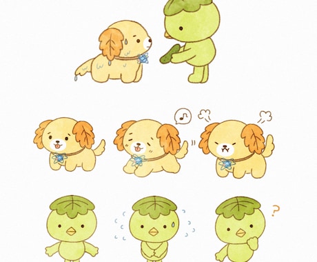 商用OK◎ほっこりかわいい！ゆるキャラ作成します 企業様、個人様向けに！アイコン等の制作もセットで可能です◎ イメージ2