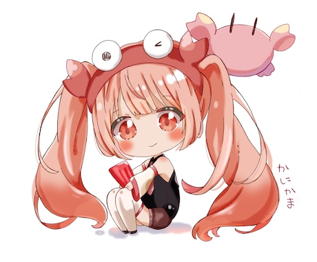 イラスト制作します デフォルメ.可愛いイラストが得意です！キャラクター作成します イメージ1
