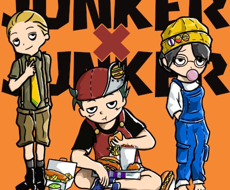 癖があるオリジナルキャラクター描きます ちょっとやる気ないゆるいキャラクターが得意です イメージ2