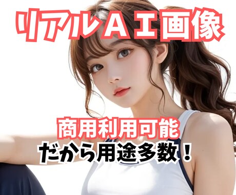 5枚+1枚プレゼント♡AI美女♡画像生成代行します 商用可能だからSNSや広告にオススメ！ イメージ1