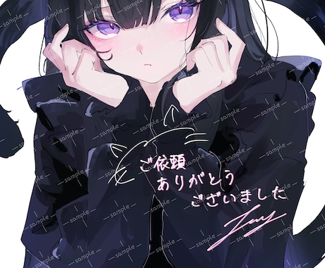 SNS・動画・配信に！可愛いイラスト描きます 透明感から人気の地雷系、ポップなテイストまで幅広く！ イメージ1