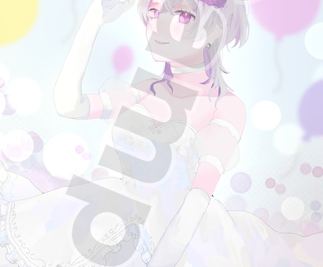 ウェディングドレスイラストを描きます 量産型のウェディングイラストを描きます イメージ1