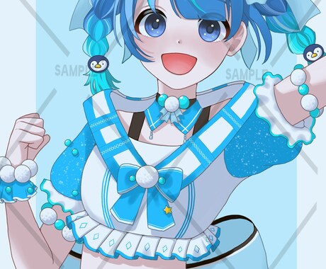 SNS用のアイコン・イラストを描きます 新人VTuberさん大歓迎！素敵なイラストで活動を応援します イメージ1
