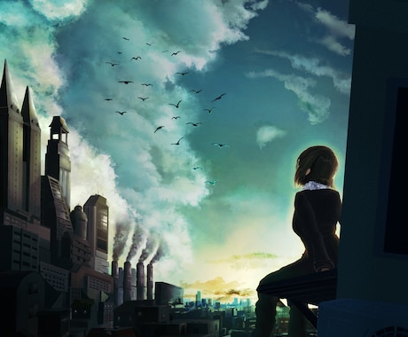 背景・風景にこだわった一枚絵を描きます エモい、懐かしい、などお好みの雰囲気を表現します！ イメージ2