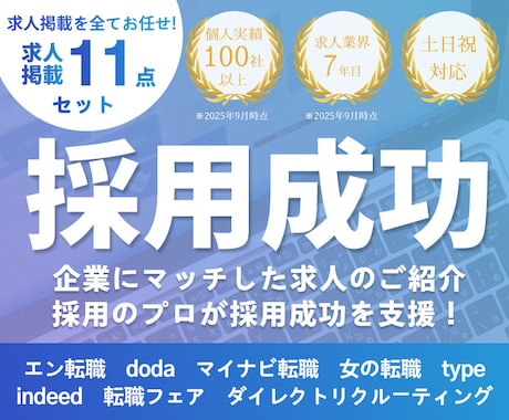 本音で解決！求人掲載のご提案ます 採用業界歴10年×100社支援！正直にアドバイス！ イメージ1