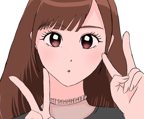 女性イラストを描きます 手頃な価格で可愛いSNS用アイコンが欲しい方 イメージ2