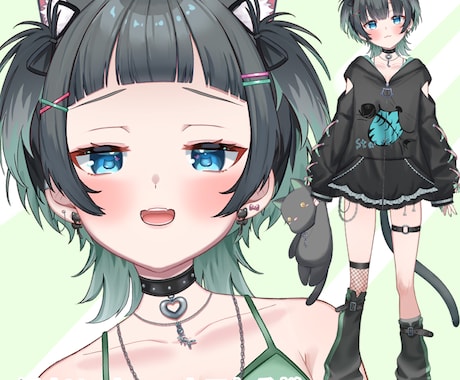 デザイン～モデリングまでVtuber制作します 高クオリティモデルで、あなたもデビューしませんか？ イメージ2