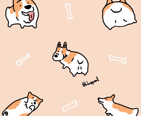 動物のゆるいイラスト描きますます ゆるくデフォルメしたタッチで百獣を描きます。 イメージ2
