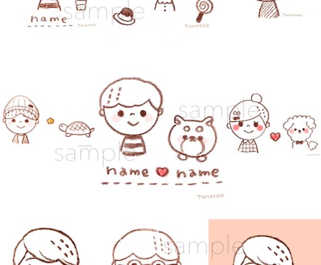 デフォルメ✩可愛いイラスト✩描きます 基本は一発描きです！ペットも描けます˙ᴥ˙ イメージ1
