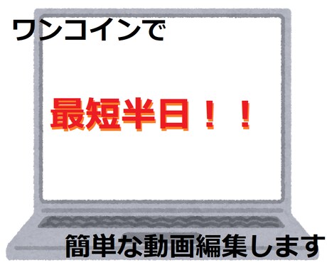 最短半日！ワンコインで3分までの動画編集をします お手軽ワンコインで簡単な編集を求めている方に イメージ1