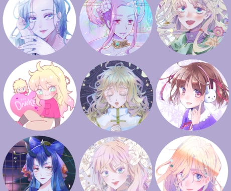 透明感のあるキラキライラスト、アイコン作成します 女の子やキラキラした表現が得意です イメージ2