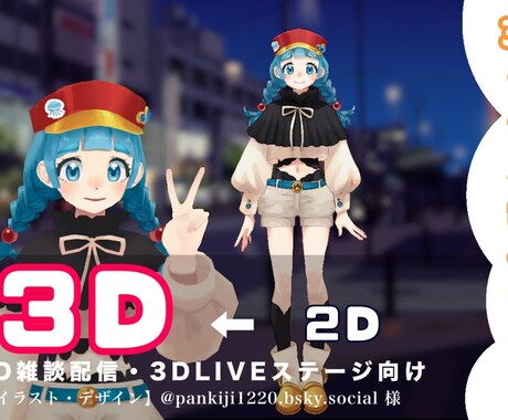 ３Dモデルを製作します vtuber様にお勧め！３Dライブ用モデル！ イメージ1