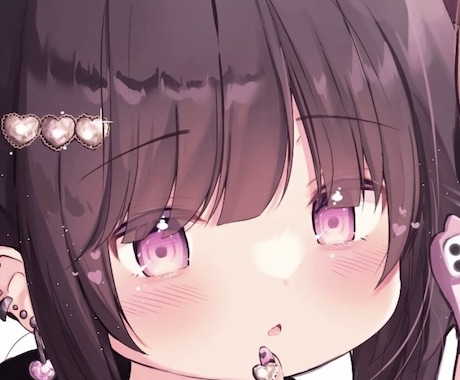 萌え系女の子のイラストアイコンを作成します SNSなどで使える一枚だけのアイコンです イメージ2