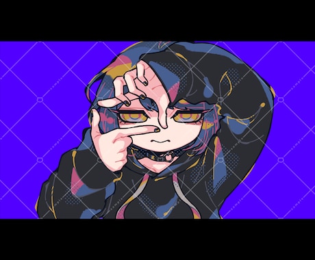 MV・配信用1枚絵描きます ポップでちょっぴりダークなイラストはお任せください！ イメージ2