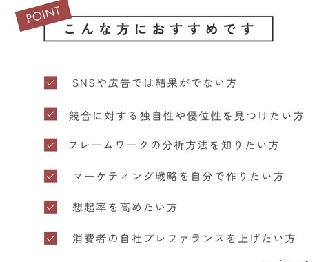マーケティング戦略の立案方法を教えます 総合商社の現役マーケティングアドバイザーが伴走します イメージ2