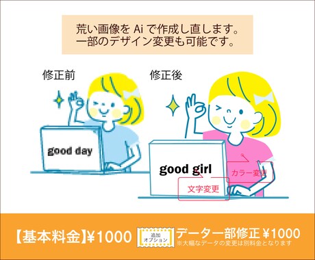 あらゆる画像からAiデータお作ります 迅速・丁寧にトレースします！お子様の作品をデータに残せます イメージ2