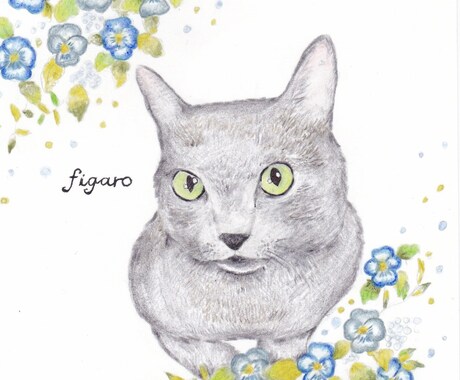 可愛いペット似顔絵お描きします ＊カラフル＊シンプル＊お客様好みに＊思い出をイラストに＊ イメージ2