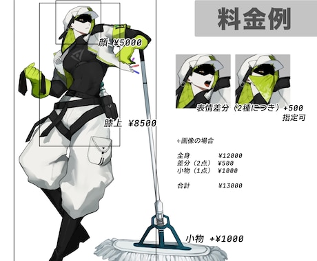TRPG・ゲーム等の立ち絵を制作します キャラクターデザインも可能です！ イメージ2