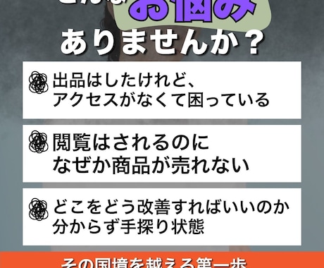 Shopee売れない原因をデータで特定します アクセス・転換率の伸び悩みを解消！客観データで売れる店舗へ イメージ2