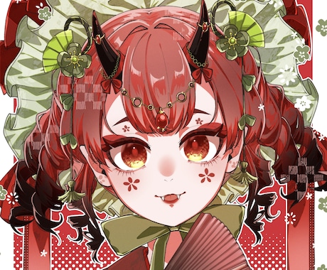 パキッ！と鮮やかなアイコン描きます あなただけのアイコンを描きます✍️ イメージ1