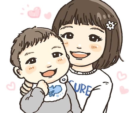 家族やお子さま、ペットの似顔絵かきます 記念日やアイコン、プレゼントにも！ イメージ2