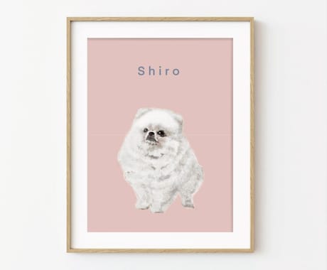 抱きしめたくなるフワフワ毛並みの似顔絵になります 可愛いペットとの愛や思い出をデジタル似顔絵でリアルに描きます イメージ2