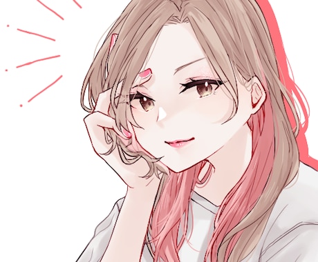 SNS用のオリジナルアイコンお描きします 可愛い、綺麗めのアイコンが欲しい方に！ イメージ1