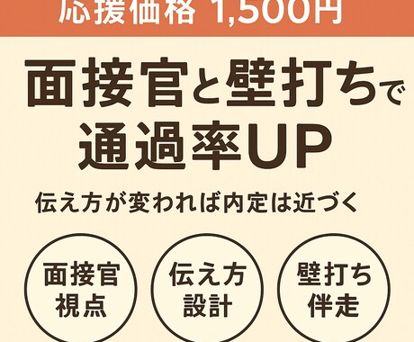 あなたの強みが伝わる面接の話し方を一緒に整えます 「そこが魅力だったんですね！」と言われる伝え方へ イメージ1