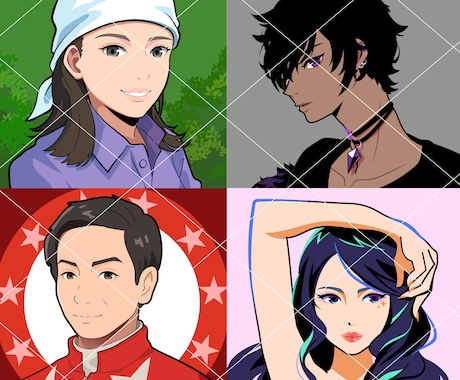 商用可！性格、職業が伝わるアイコン描きます 仕事に繋がる！SNS/ブログ/挿絵/アイコン/バナー イメージ2