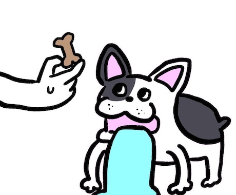 犬・愛犬のイラストお描きいたします 愛犬の世界で1枚だけのイラストを作ってみませんか？ イメージ2