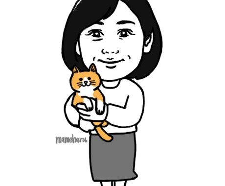 雰囲気が伝わるシンプルな似顔絵作成します 直接顔出しは控えたい、自分のキャラクターをアピールしたい方へ イメージ2