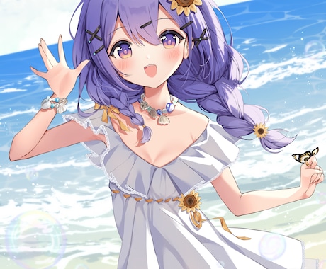 イラスト制作いたします 可愛くて女の子らしい目を惹くイラストを制作します イメージ2
